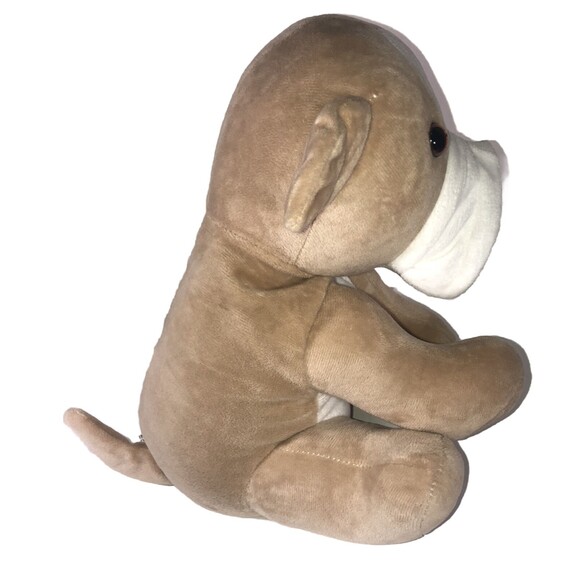 Warmies Weighted 10" Bulldog Therapy Microwavable Heatable Plush Toy - Picture 5 of 7